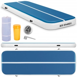 Mata materac ścieżka gimnastyczna akrobatyczna nadmuchiwana dł. 3 m niebiesko-biała Mata materac ścieżka gimnastyczna akrobatyczna nadmuchiwana dł. 3 m niebiesko-biała